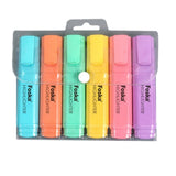 Pack of 6 Macron Colour Highlighter Marker Pens