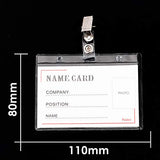 Box of 100 Name Badges -110x80mm
