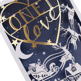 Laser cut Festive Design One I Love Christmas Card