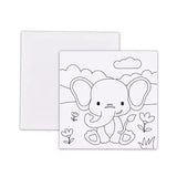 25 x 30cm Pre Drawn Outline Canvas Paint For Kids