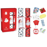 Pack of 8 12" Santa Family Christmas Dinner Crackers