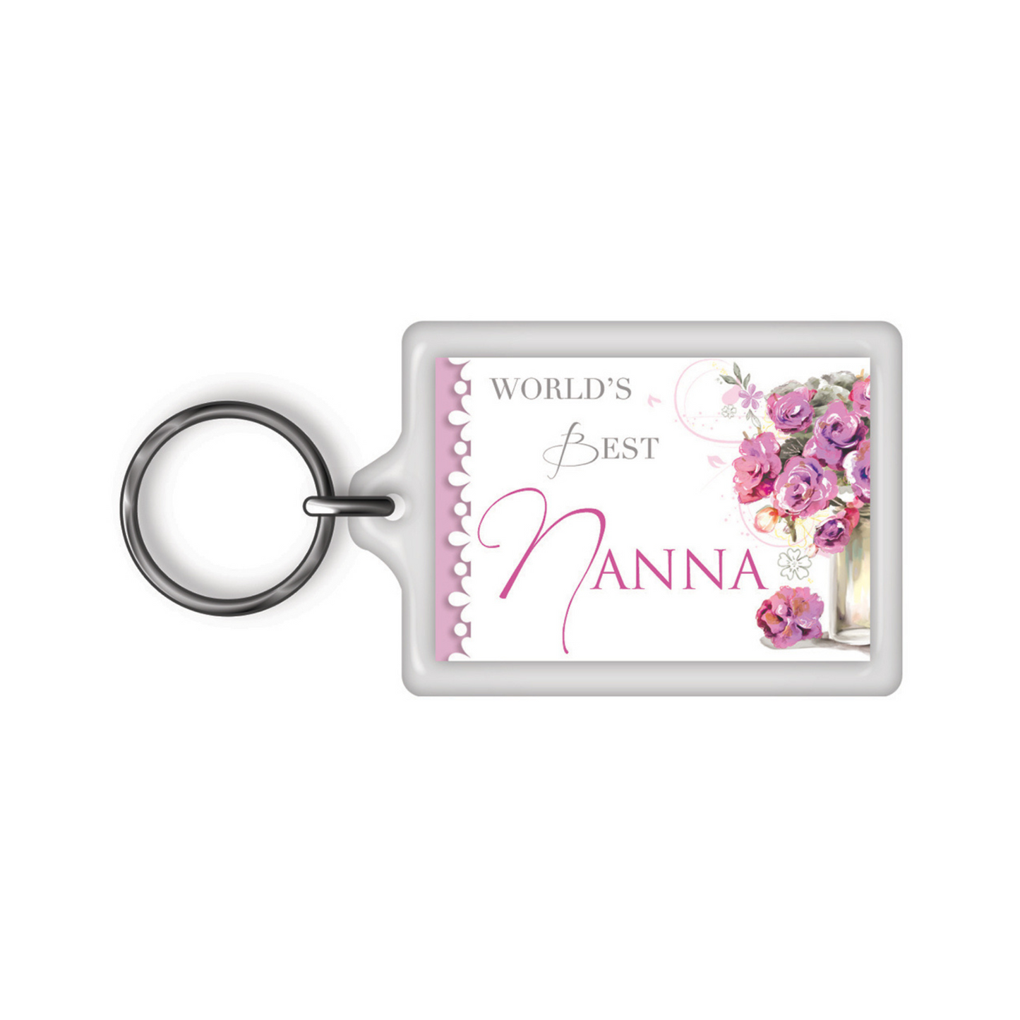 World's Best Nanna Celebrity Style Keyring