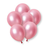 Pack of 8 Hot Pink Pearl Premium 12" Latex Balloons