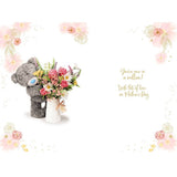 Bear And Vase Of Flowers Nanna Photo Finish Mother's Day Card