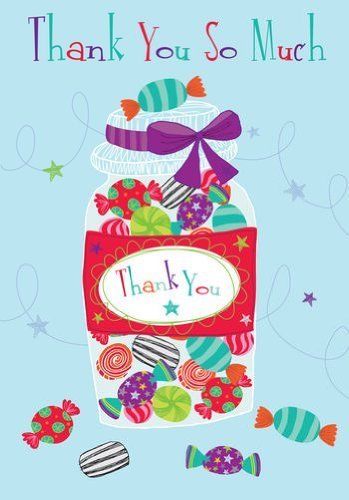 " Thank You So Much " Quality Embossed Greeting Card 