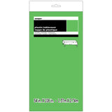 Lime Green Solid Rectangular Plastic Table Cover, 54"x108"