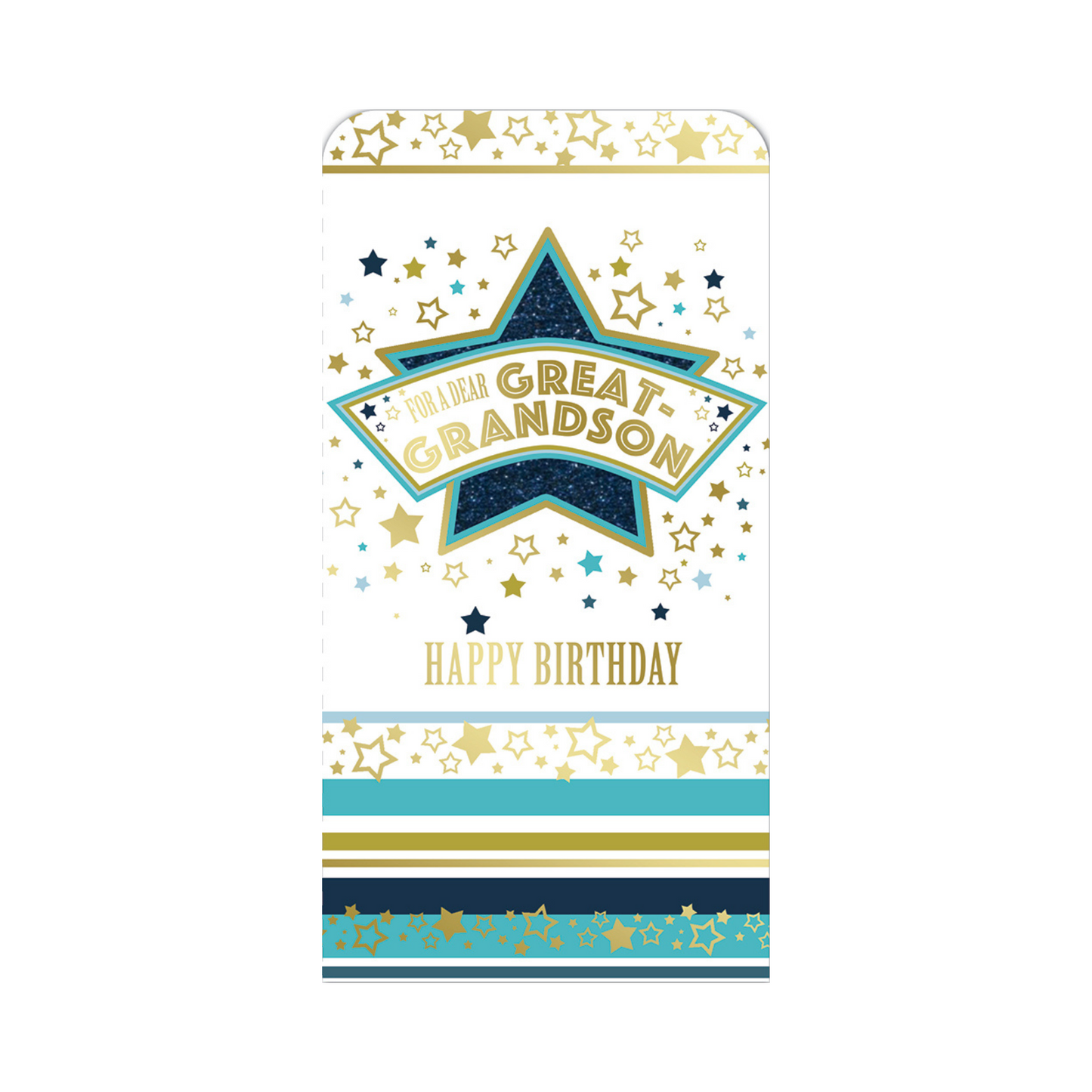 For a Dear Great Grandson Star Design Birthday Luxury Gift Money Wallet Card