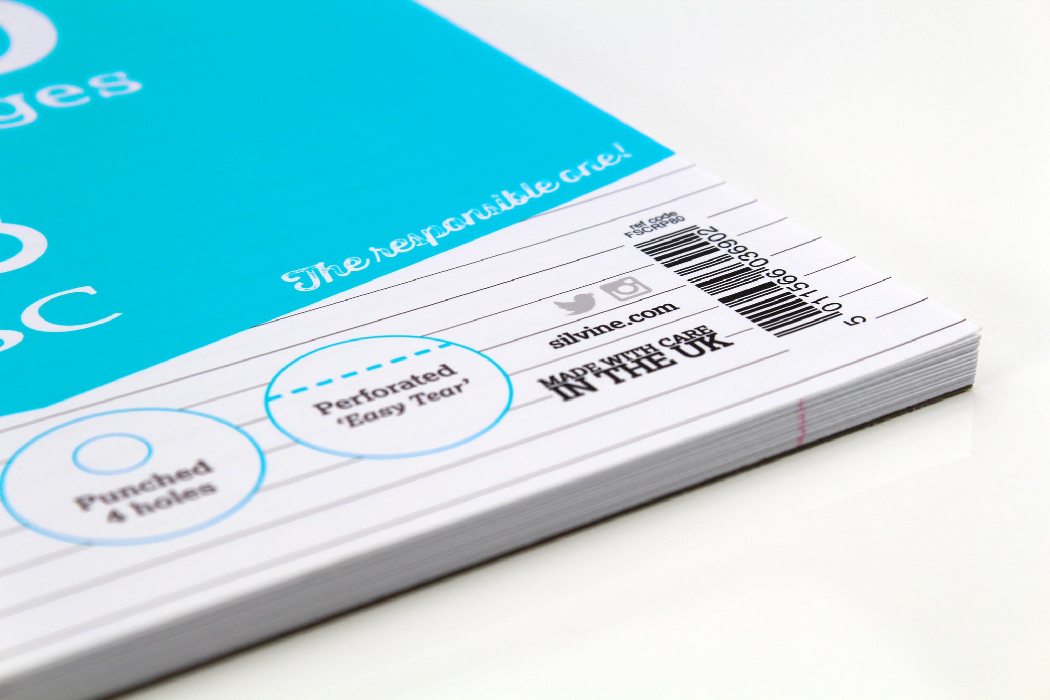 A4 FSC Certified Silvine Refill Pad 160 Pages