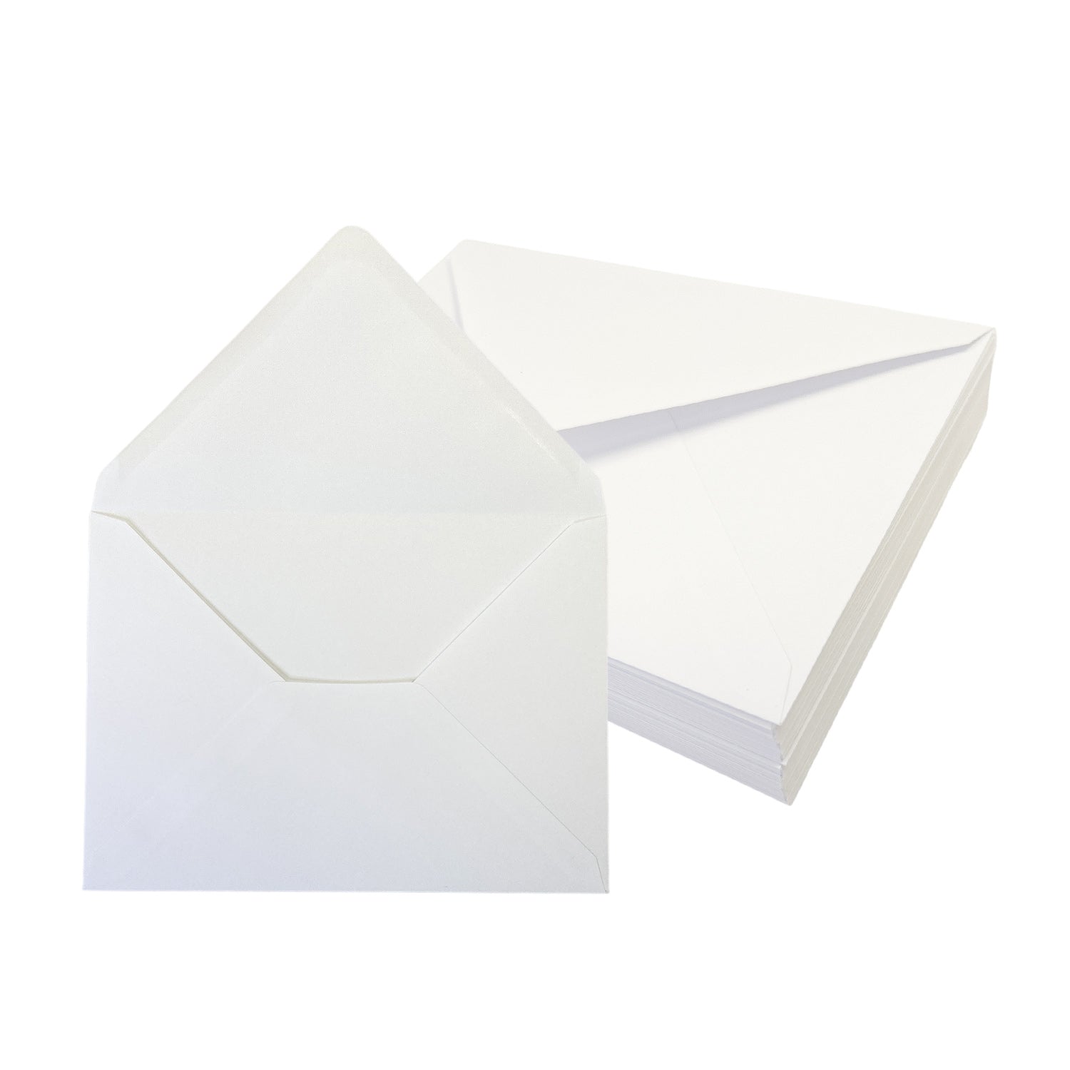 Pack of 50 White 100gsm 133x184mm Gummed Envelopes