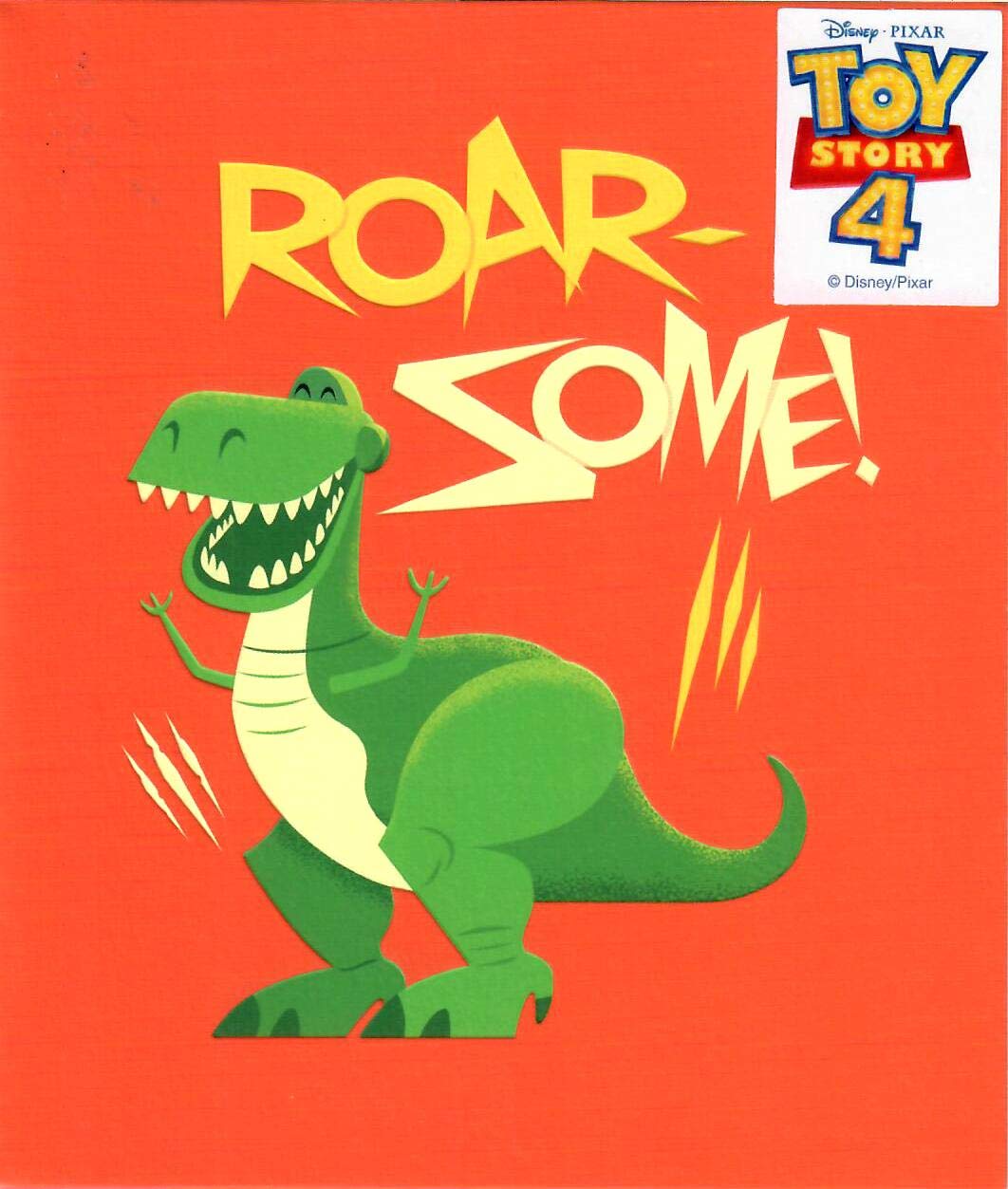 Toy Story 4 Roaring Rex Birthday Card 