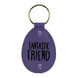 Eggcellent Purple Keyring "Fantastic Friend" Christmas Birthday All Occasion