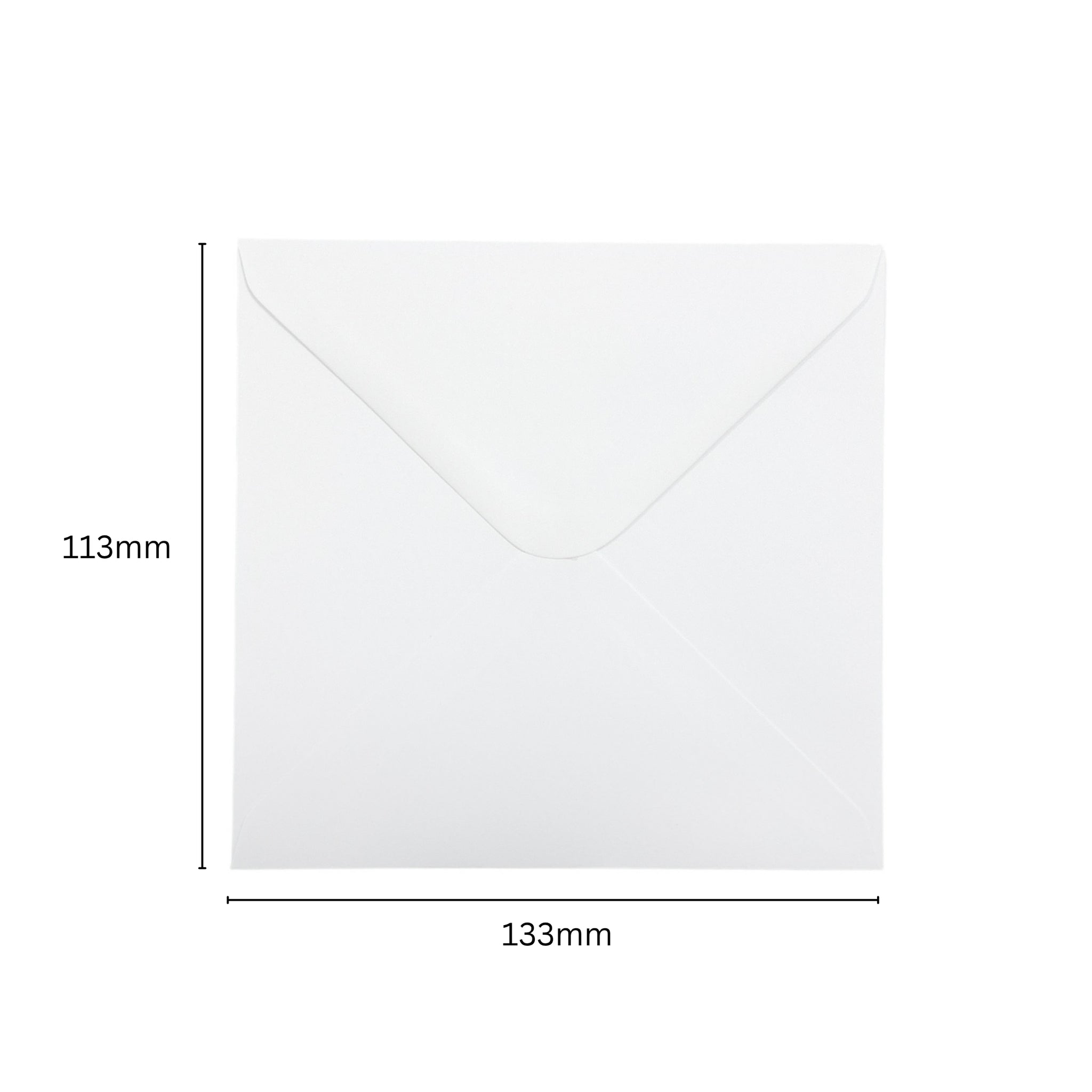 Pack of 50 White 100gsm 113x113mm Gummed Envelopes
