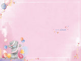 Bear Wearing Party Hat Embellished 40th Birthday Card
