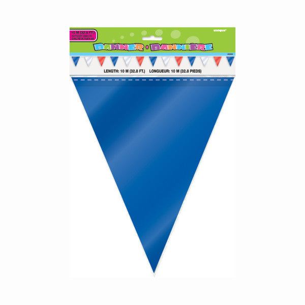 32ft Red, White & Blue Flag Pennant Banner