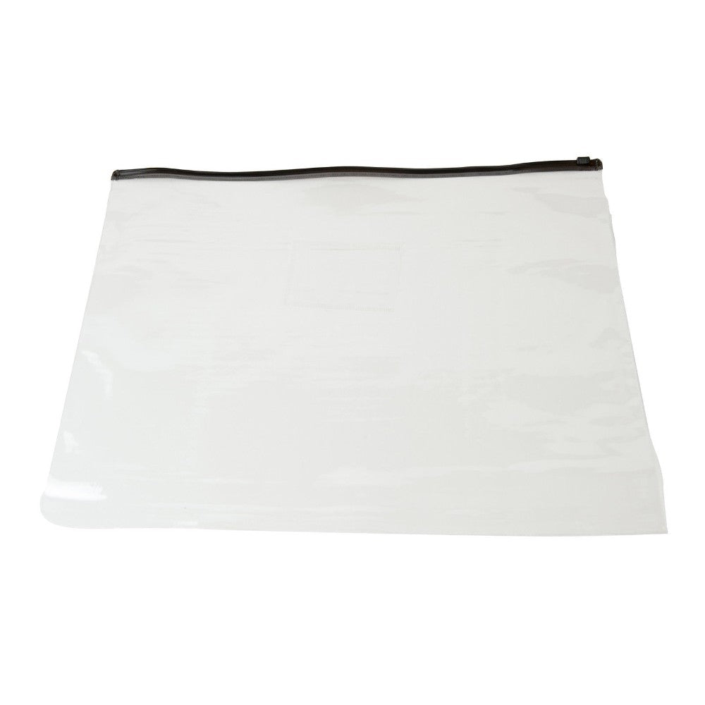 Pack of 12 A4 Black Zip Zippy Bags