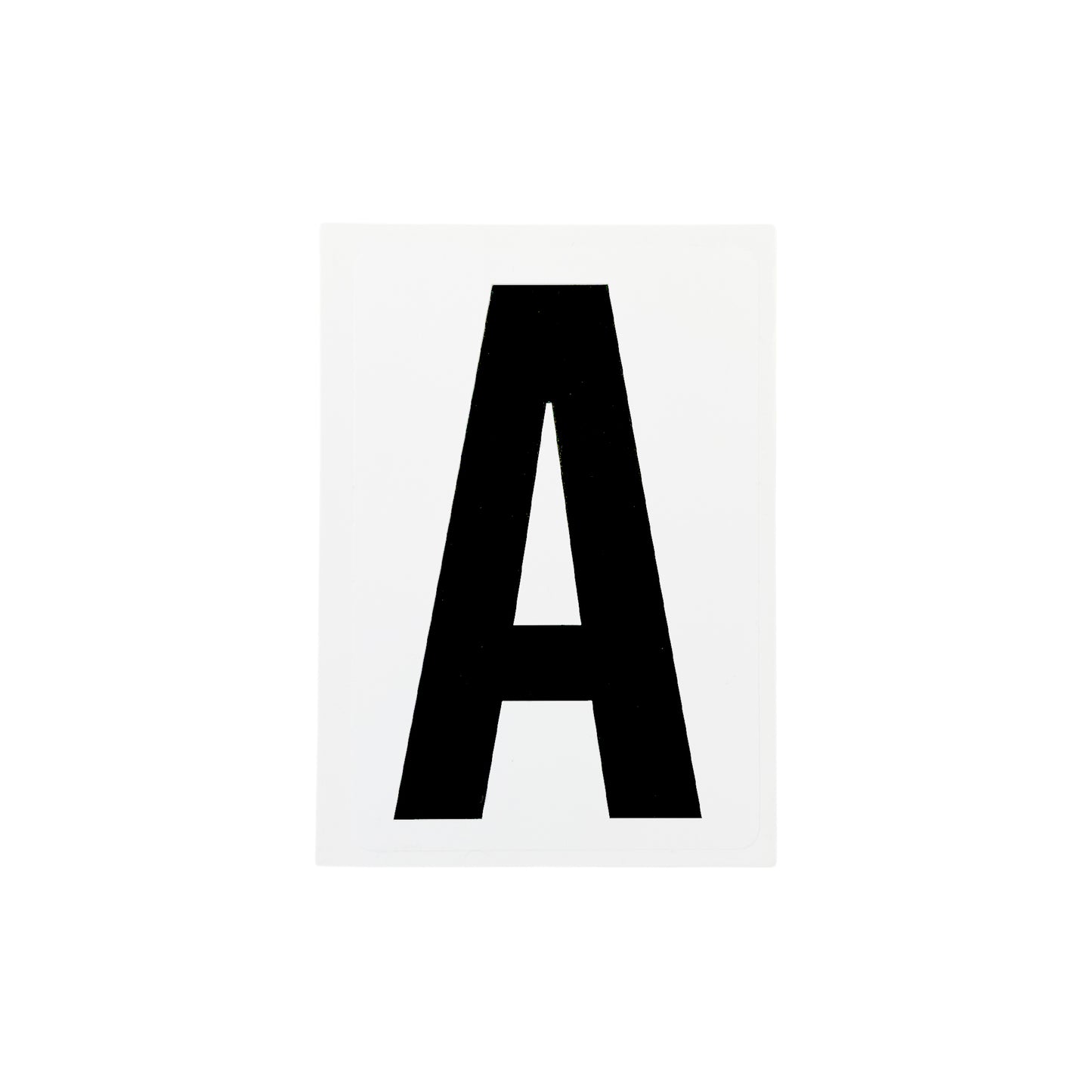 Waterproof Wheelie Bin Black Letter A Sticker