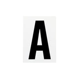 Waterproof Wheelie Bin Black Letter A Sticker