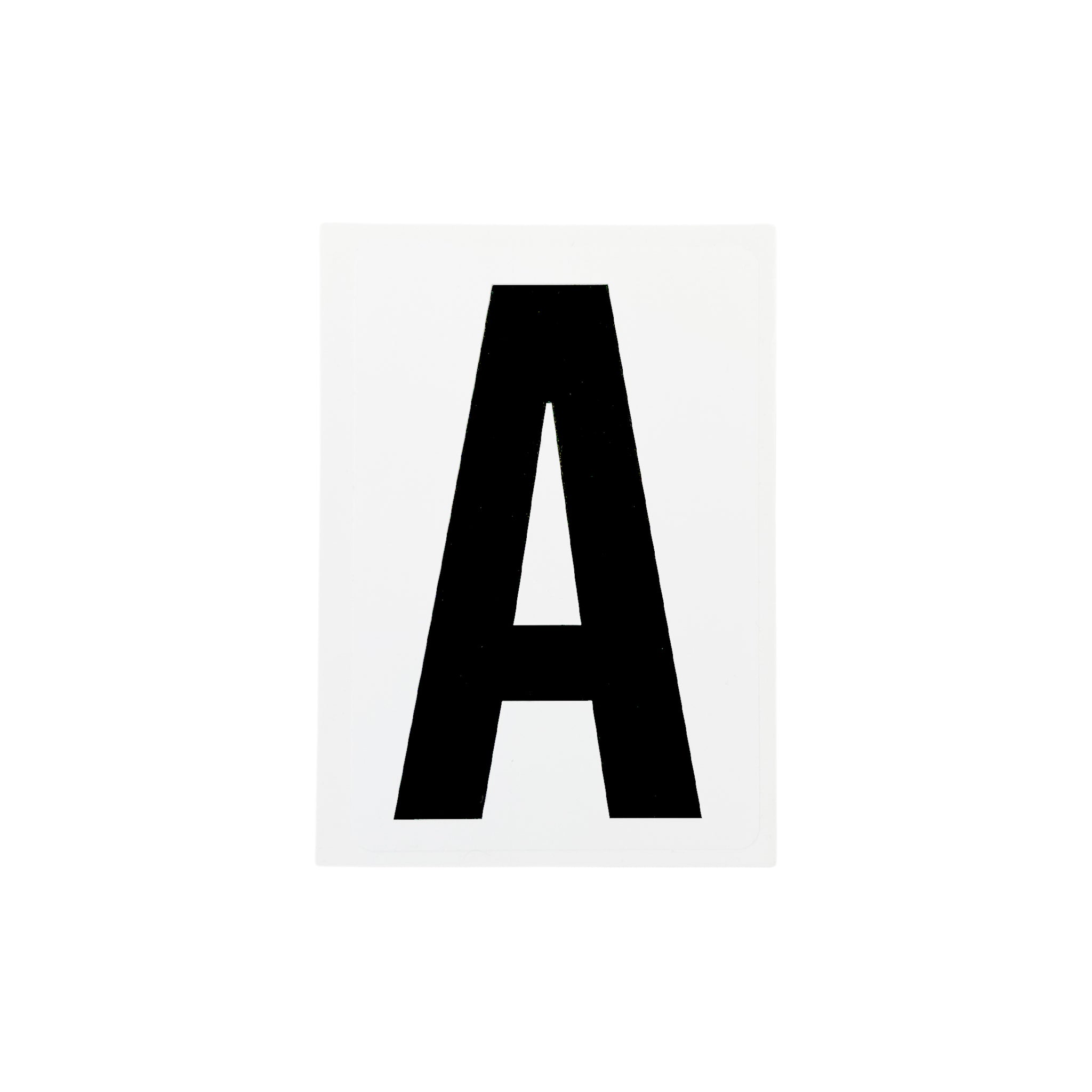 Waterproof Wheelie Bin Black Letter A Sticker
