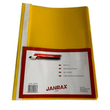 Pack of 12 Yellow A4 Project Folders by Janrax
