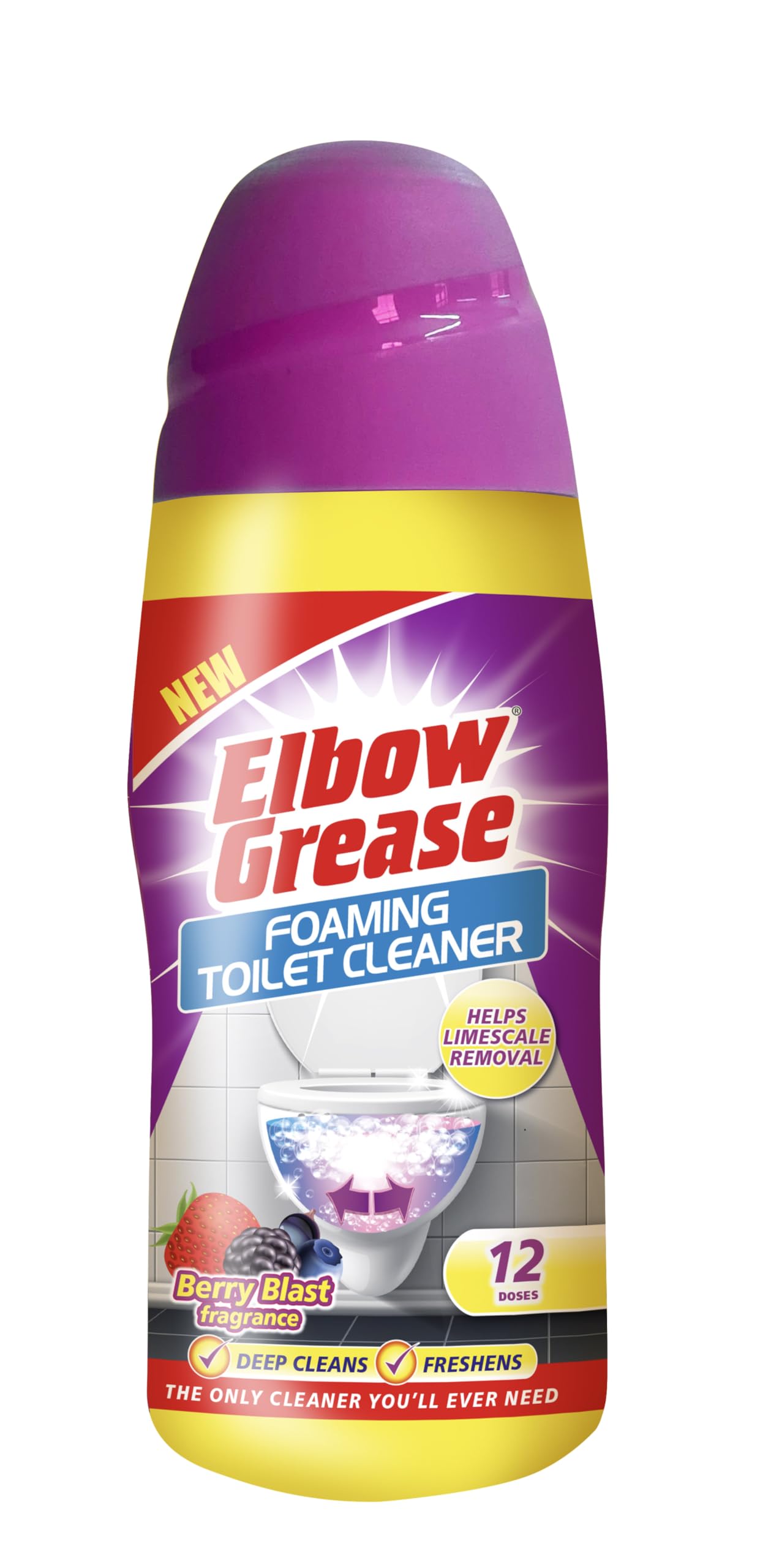 Elbow Grease Foaming Toilet Cleaner Berry Blast Fragrance 500g