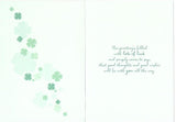 Good Luck In Your Exams Card Four Leaf Clover Design