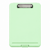 Single A4 Pastel Green Plastic Clipboard Box File - Storage Filing Case