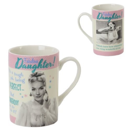 Fabulous Daughter ... Polkadot Diner Retro Mug in Gift Box
