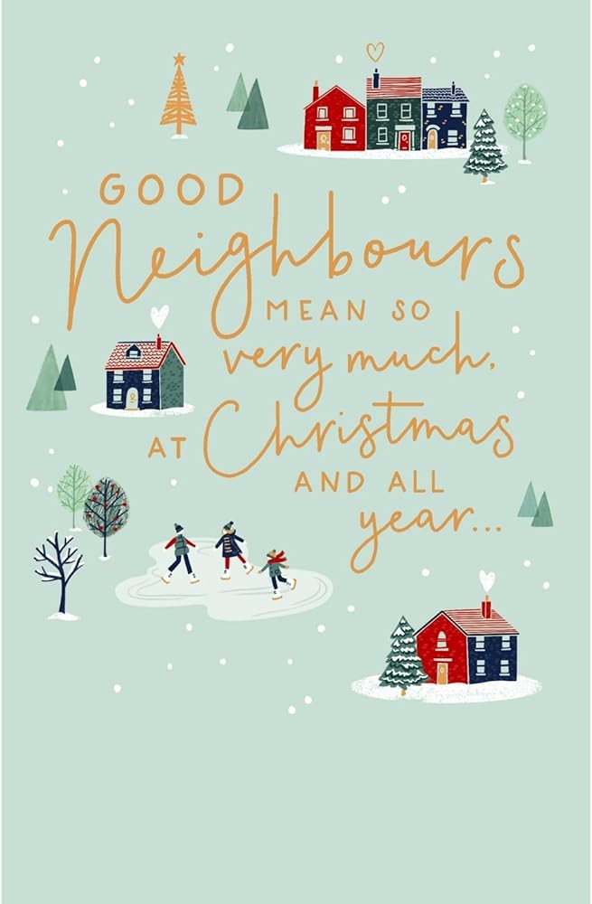 Festive Spirit Good Neighbours Christmas Card