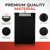 Janrax A5 Foldover Grey Clipboard