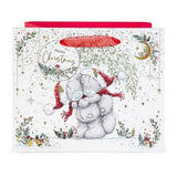 Bears Hugging Medium Christmas Gift Bag