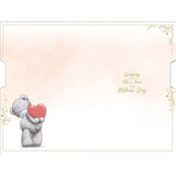 Bear Holding Up Heart Handmade Mother's Day Card