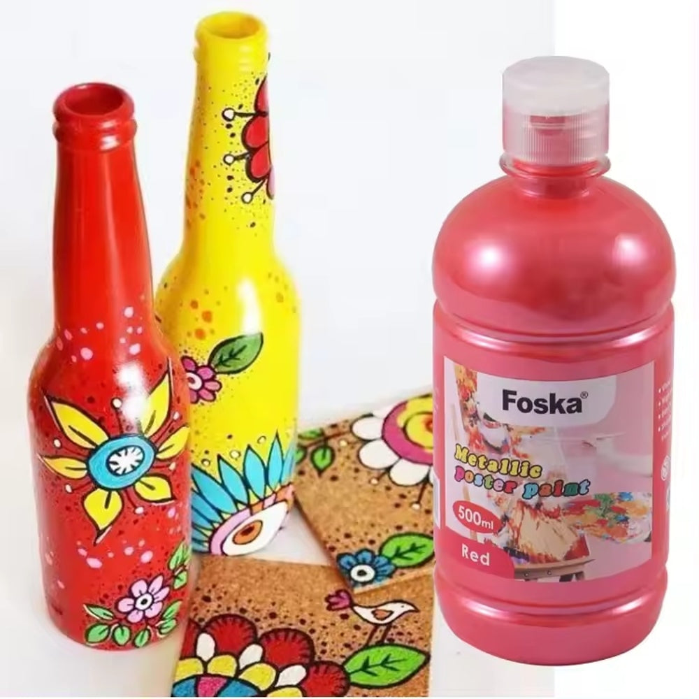 500ml Green Metallic Poster Paint