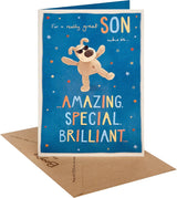 Boofle Dancing Son Birthday Card