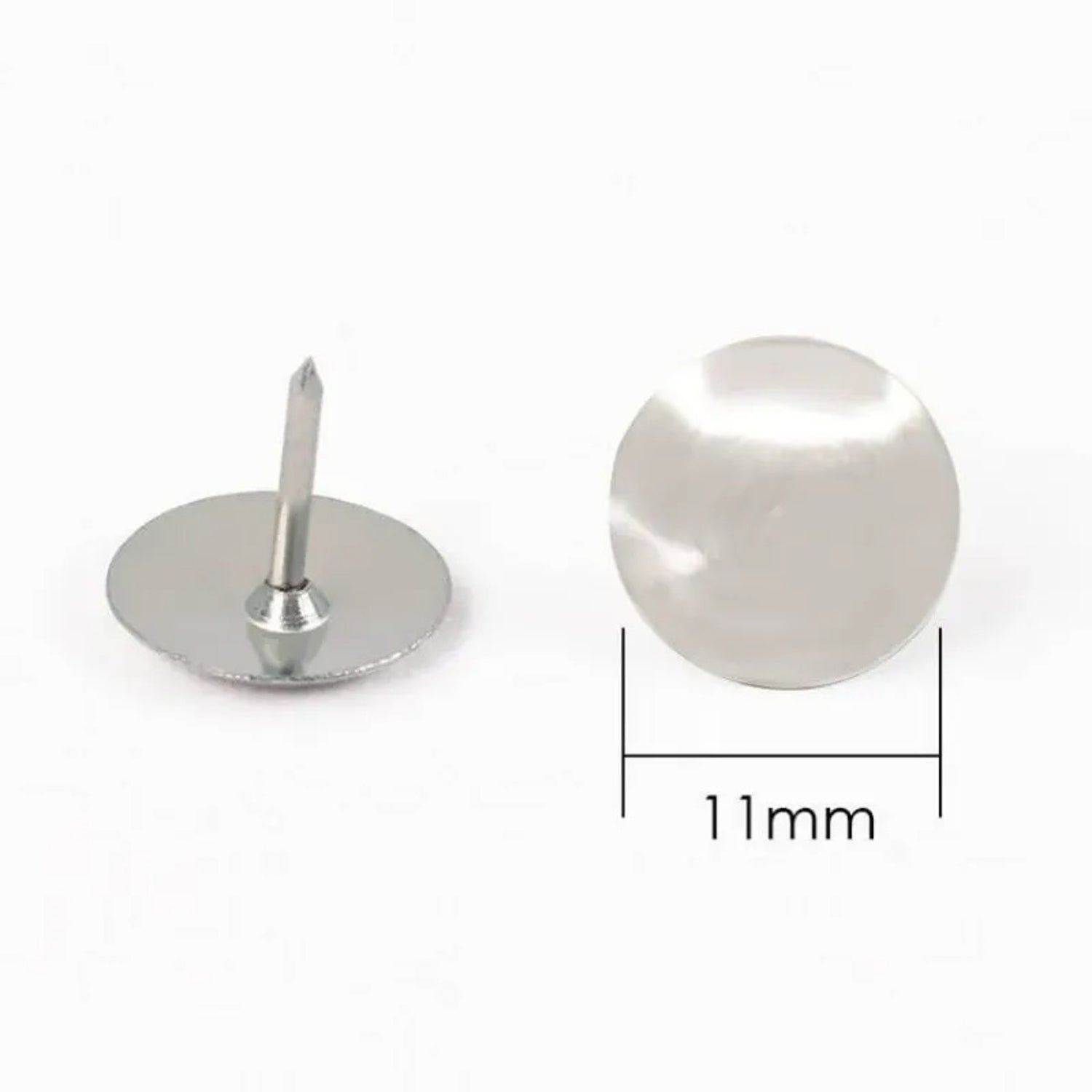 Box of 1000 Silver Thumb Tacks