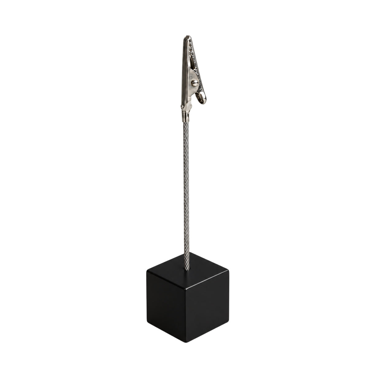 Photo Holder Clip with Square Black Coloured Resin Base