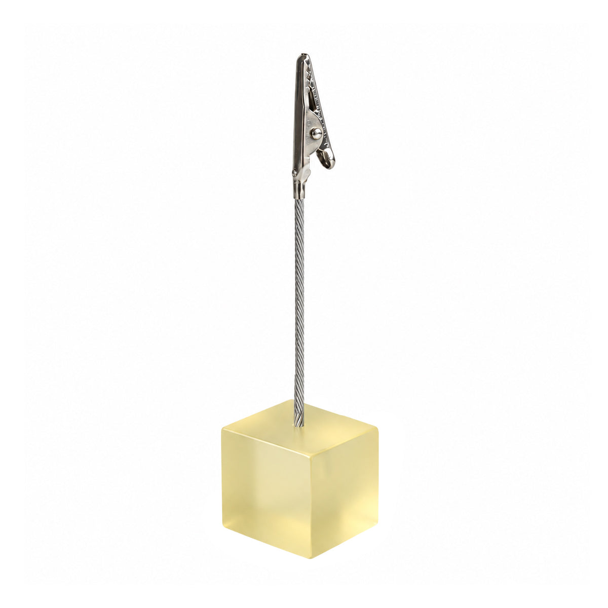 Photo Holder Clip with Square Translucent Coloured Resin Base