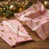Pack of 5 Honeybees Toss Design 50 x 70 cm Luxury Gold Foil Tissue Sheets - Summer, Spring, Birthday Celebration