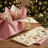 Pack of 8 Birthday Bliss Luxury Gold Foil Design & Plain Pink 50 x 70 cm Tissue Sheets - Girls, Cake, Celebration