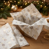 Pack of 5 Sweet Celebration Design 50 x 70 cm Luxury Silver Foil Tissue Sheets - Birthday, Cake