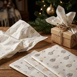 Pack of 5 Sweet Celebration Design 50 x 70 cm Luxury Silver Foil Tissue Sheets - Birthday, Cake