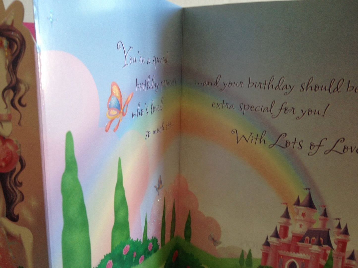 For You Daughter Princess Birthday Greetings Card 