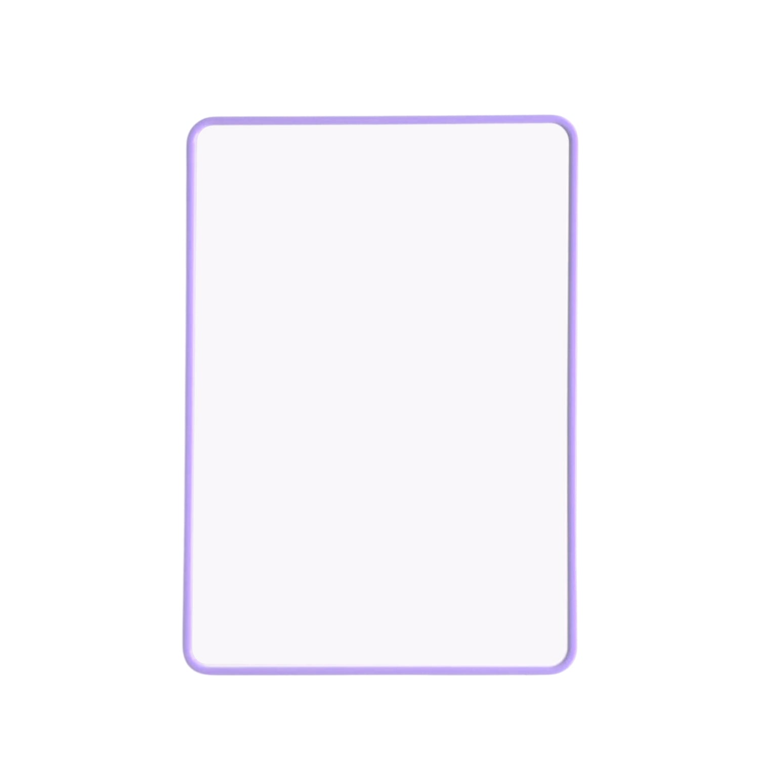 A4 Double Sided Magnetic Erasable MDF Plain Whiteboard With Purple Border