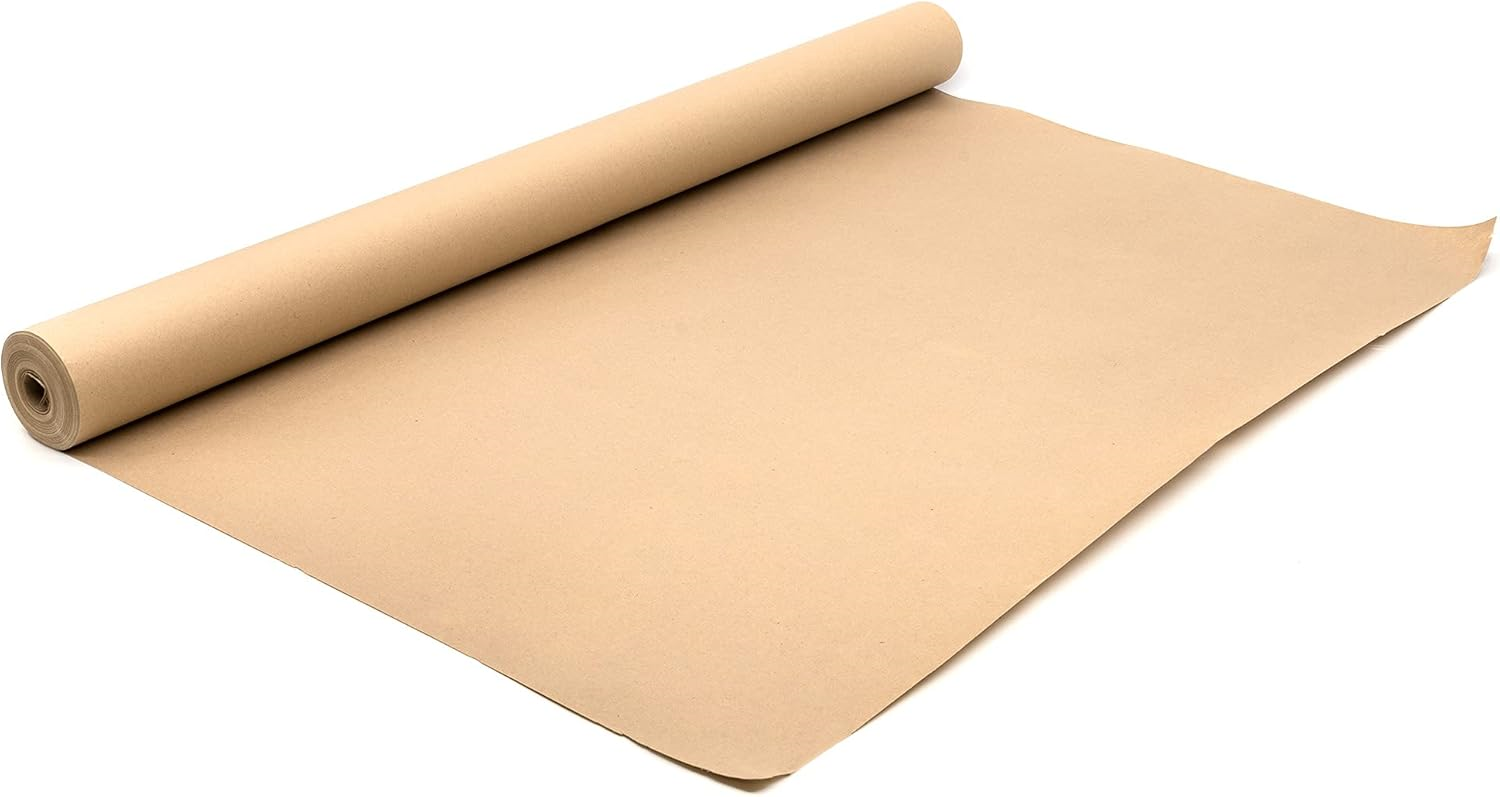 HBMX1907 Imitation Brown Kraft Paper Roll 440mm x 30m