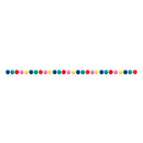 7ft Vibrant Christmas Felt Pom Pom Garland