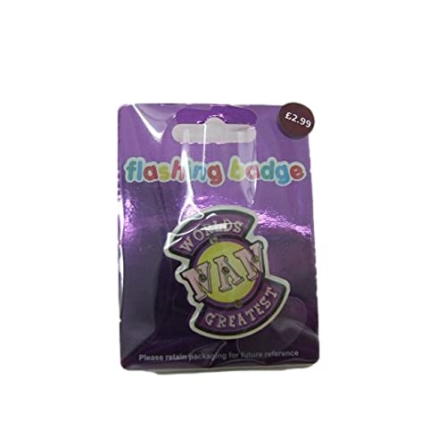 Flashing Badge World's Greatest Nan {DC}