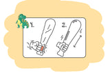 Single Dinosaur Print Self-Inflating Bat
