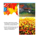 Pack of 5 Assorted PP Art Plastic Handle Painting Flexible Palette Knives
