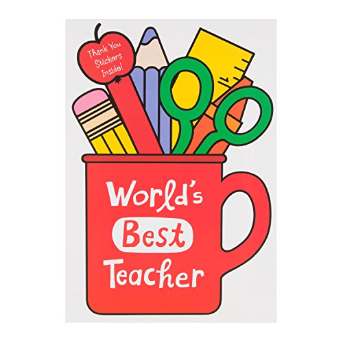 Thank You Teacher Card 'with Stickers