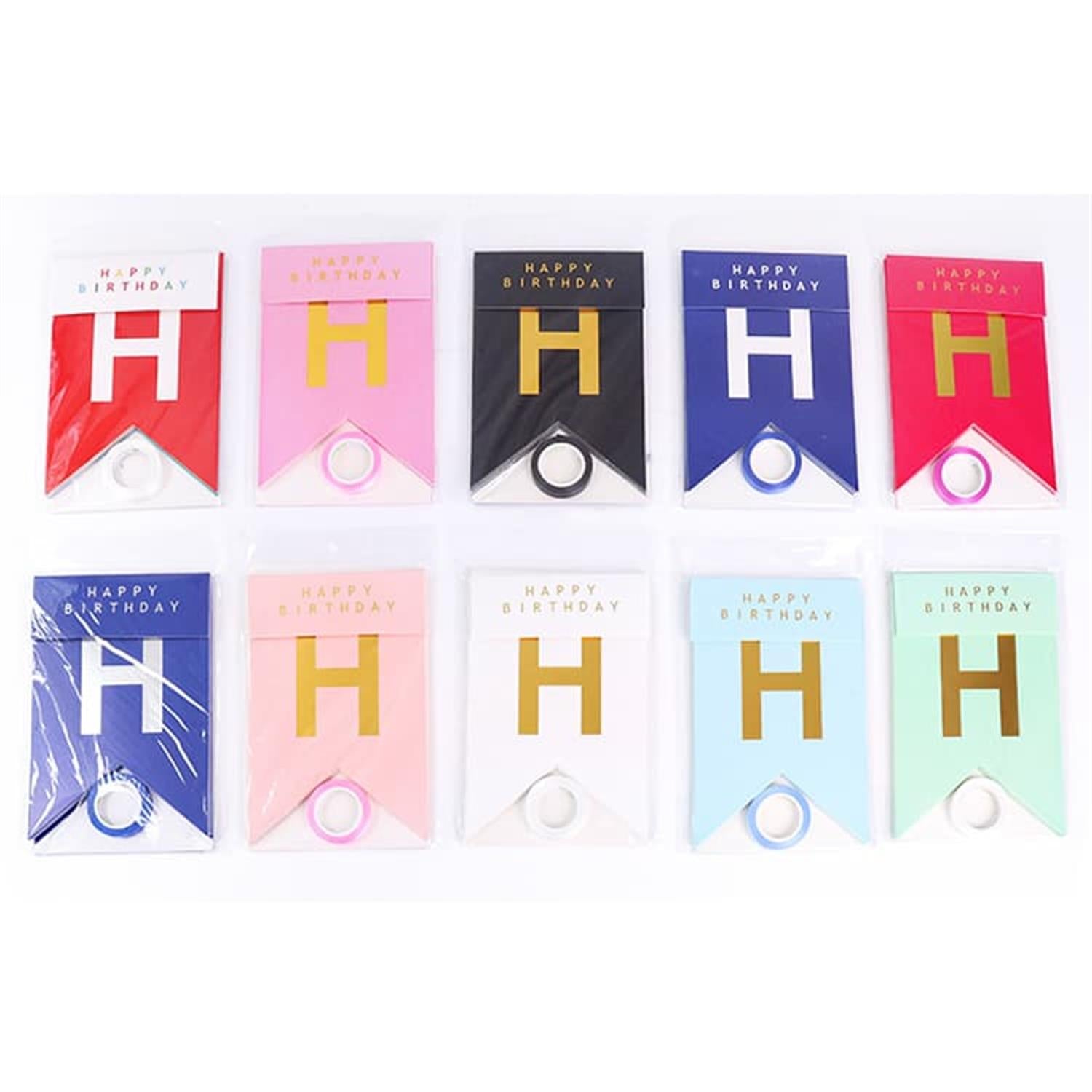 Red Happy Birthday Party Banner