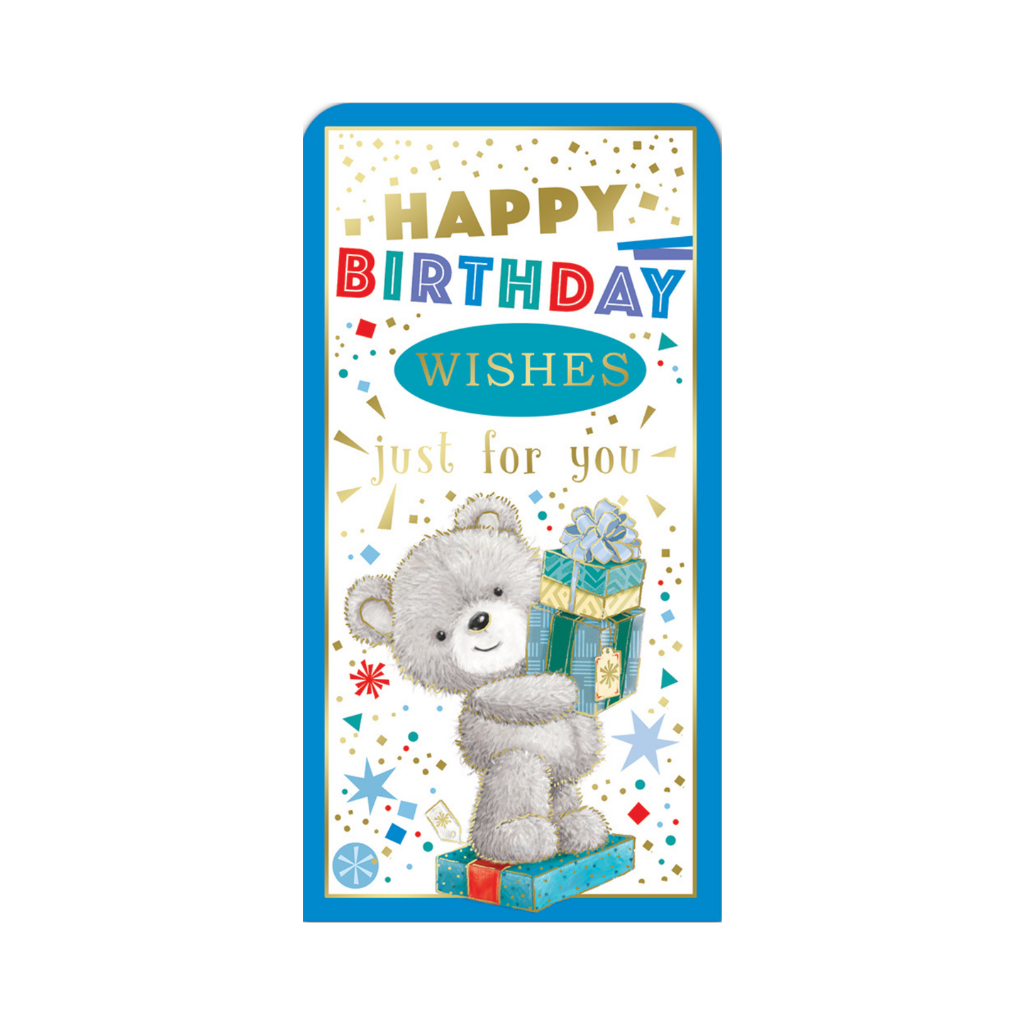 Teddy Design Open Birthday Luxury Gift Money Wallet Card